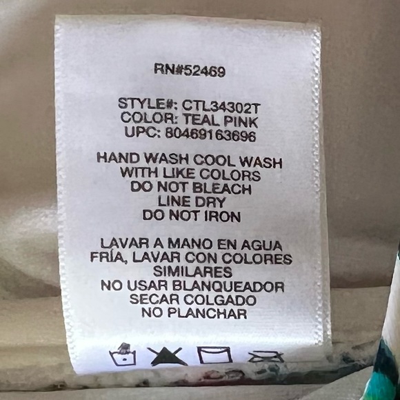 Gorgeous VIBRANT Tropical CATALINA Hipster BIKINI M 8-10 - Picture 11 of 12